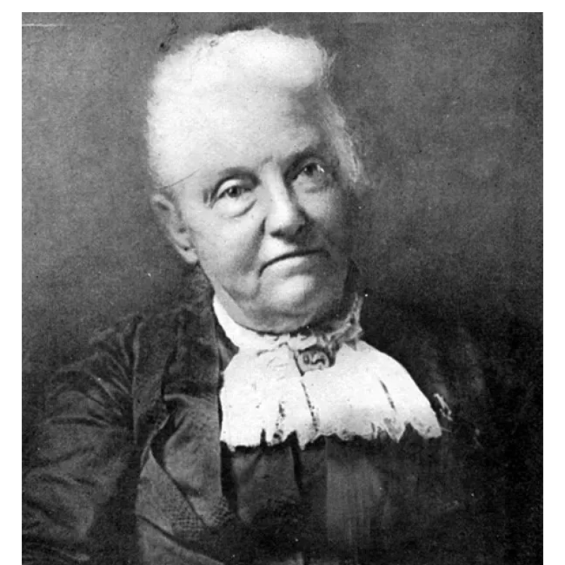 Profile of Anne Page in old photograph.
