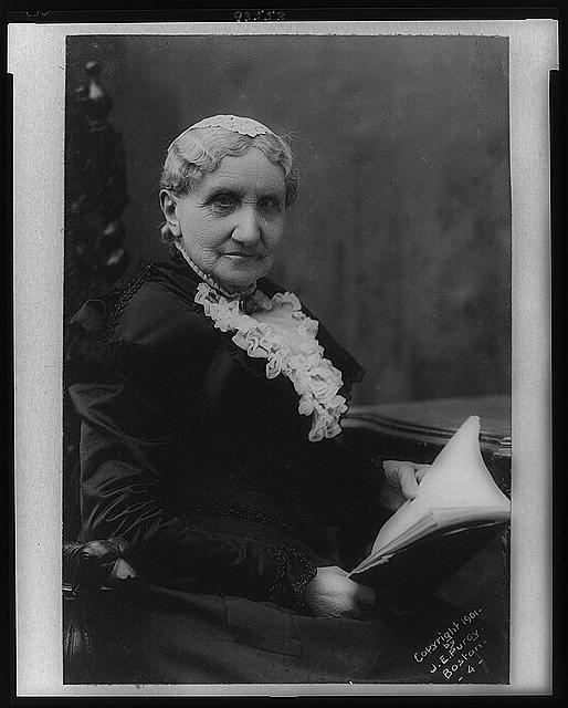 Black and white photograph of older Mary Livermore.