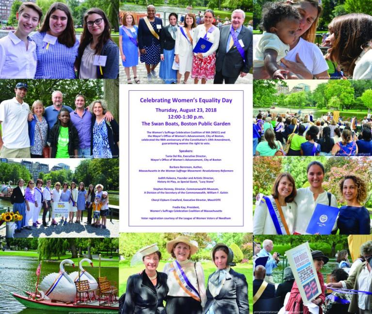 Women's Equality Day 2018 photo collage.