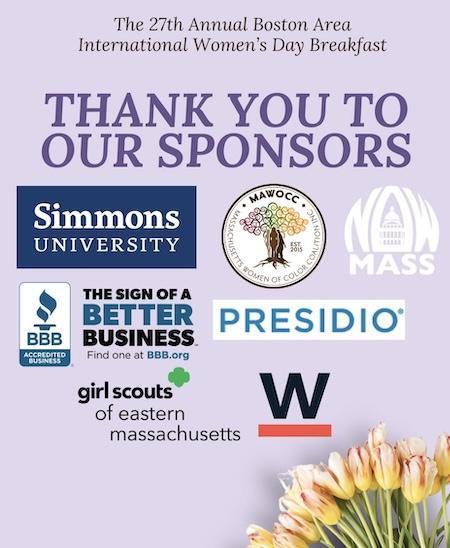 Poster with logos for event sponsors