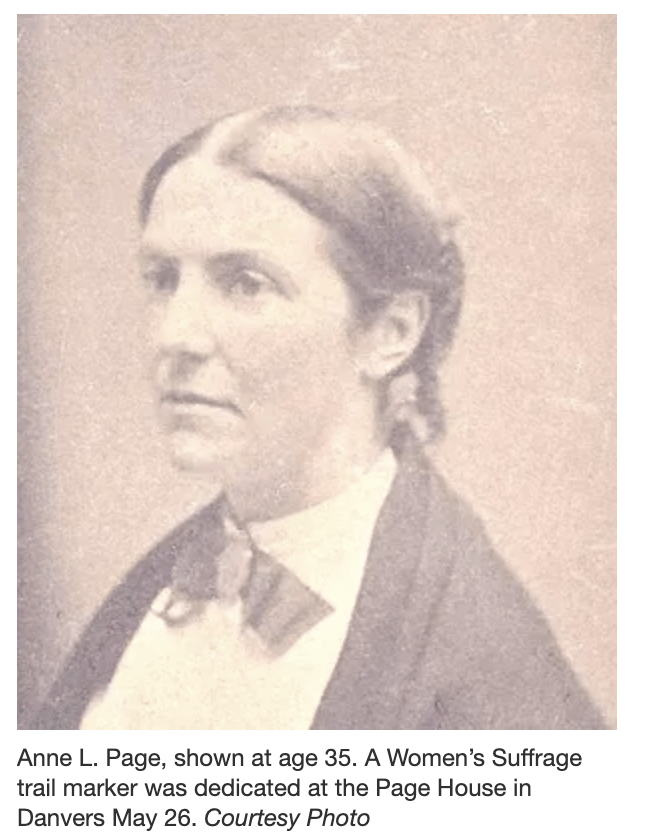 Profile of Anne Page in old photograph.