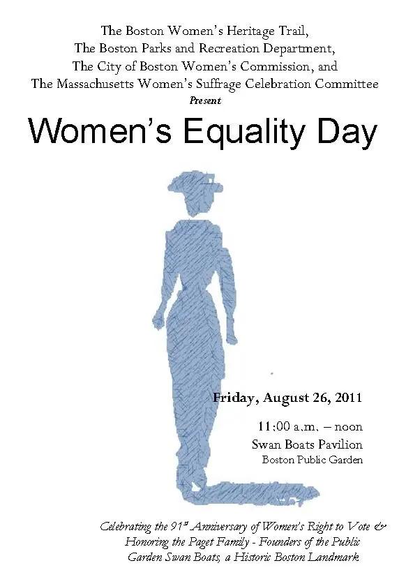 Women's Equality Day 2011.